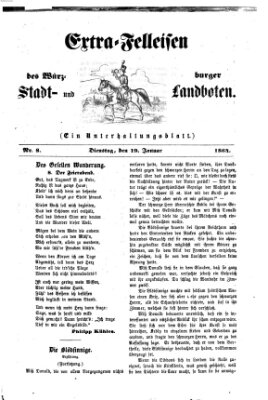 Extra-Felleisen (Würzburger Stadt- und Landbote) Dienstag 19. Januar 1864