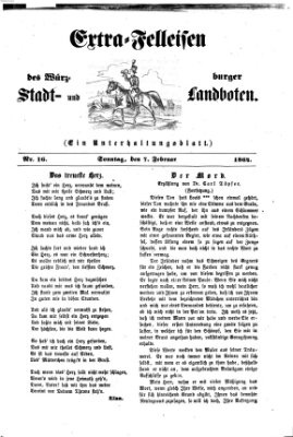 Extra-Felleisen (Würzburger Stadt- und Landbote) Sonntag 7. Februar 1864