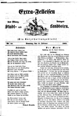 Extra-Felleisen (Würzburger Stadt- und Landbote) Sonntag 14. Februar 1864