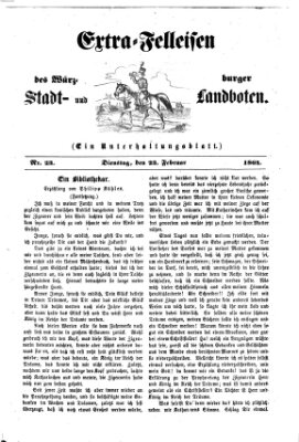 Extra-Felleisen (Würzburger Stadt- und Landbote) Dienstag 23. Februar 1864