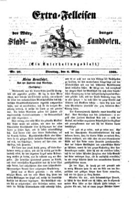 Extra-Felleisen (Würzburger Stadt- und Landbote) Dienstag 8. März 1864