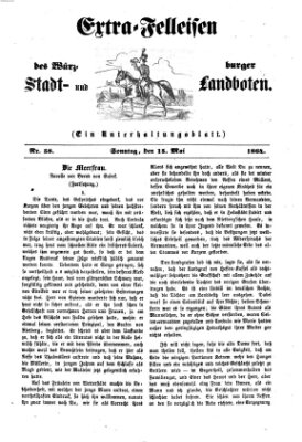 Extra-Felleisen (Würzburger Stadt- und Landbote) Sonntag 15. Mai 1864