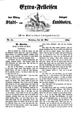 Extra-Felleisen (Würzburger Stadt- und Landbote) Sonntag 29. Mai 1864