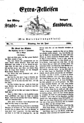 Extra-Felleisen (Würzburger Stadt- und Landbote) Dienstag 28. Juni 1864