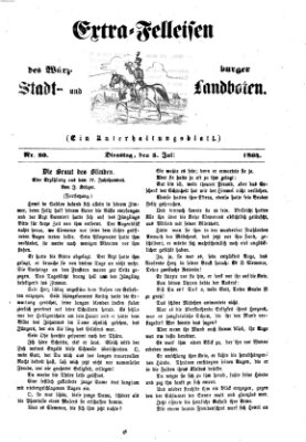 Extra-Felleisen (Würzburger Stadt- und Landbote) Dienstag 5. Juli 1864