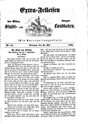 Extra-Felleisen (Würzburger Stadt- und Landbote) Dienstag 26. Juli 1864