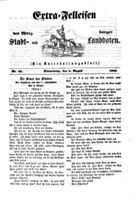 Extra-Felleisen (Würzburger Stadt- und Landbote) Donnerstag 4. August 1864