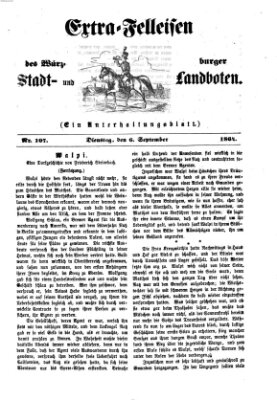 Extra-Felleisen (Würzburger Stadt- und Landbote) Dienstag 6. September 1864