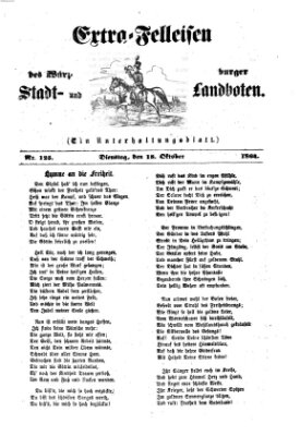 Extra-Felleisen (Würzburger Stadt- und Landbote) Dienstag 18. Oktober 1864