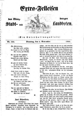 Extra-Felleisen (Würzburger Stadt- und Landbote) Dienstag 1. November 1864