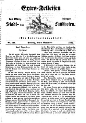 Extra-Felleisen (Würzburger Stadt- und Landbote) Sonntag 6. November 1864