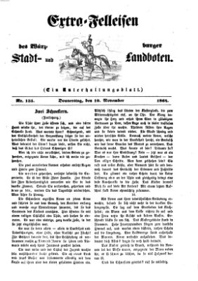 Extra-Felleisen (Würzburger Stadt- und Landbote) Donnerstag 10. November 1864