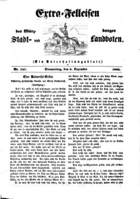 Extra-Felleisen (Würzburger Stadt- und Landbote) Donnerstag 8. Dezember 1864