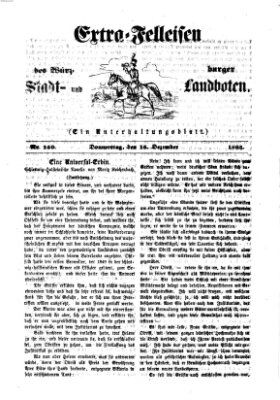 Extra-Felleisen (Würzburger Stadt- und Landbote) Donnerstag 15. Dezember 1864