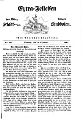 Extra-Felleisen (Würzburger Stadt- und Landbote) Sonntag 18. Dezember 1864