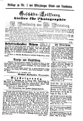 Würzburger Stadt- und Landbote Montag 2. Januar 1865