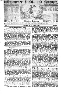 Würzburger Stadt- und Landbote Mittwoch 11. Januar 1865