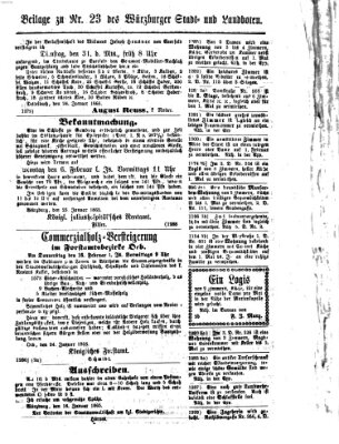 Würzburger Stadt- und Landbote Freitag 27. Januar 1865