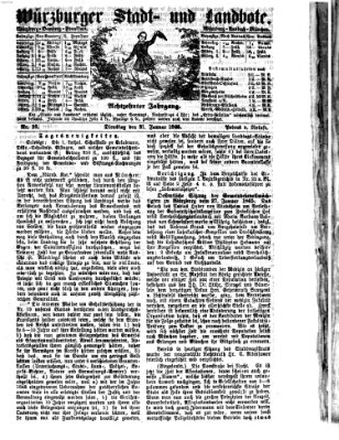 Würzburger Stadt- und Landbote Dienstag 31. Januar 1865