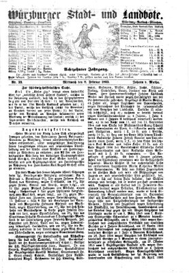 Würzburger Stadt- und Landbote Mittwoch 8. Februar 1865