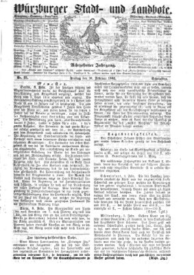 Würzburger Stadt- und Landbote Freitag 10. Februar 1865