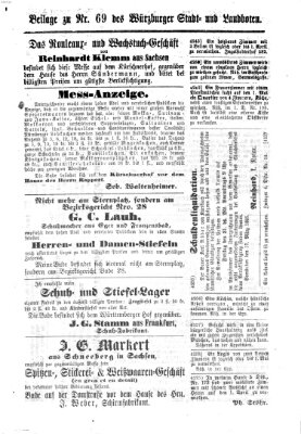 Würzburger Stadt- und Landbote Mittwoch 22. März 1865