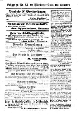 Würzburger Stadt- und Landbote Samstag 8. April 1865