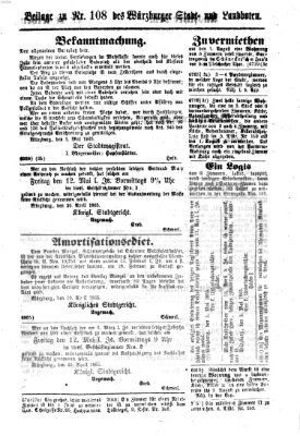 Würzburger Stadt- und Landbote Samstag 6. Mai 1865