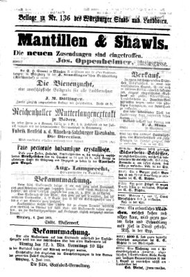 Würzburger Stadt- und Landbote Donnerstag 8. Juni 1865