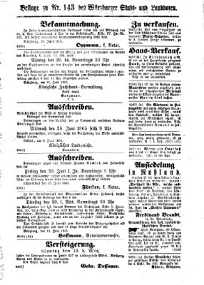 Würzburger Stadt- und Landbote Samstag 17. Juni 1865