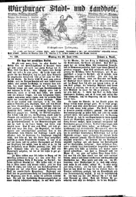 Würzburger Stadt- und Landbote Montag 26. Juni 1865