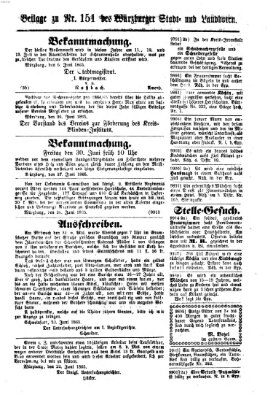 Würzburger Stadt- und Landbote Dienstag 27. Juni 1865