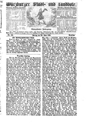 Würzburger Stadt- und Landbote Freitag 30. Juni 1865