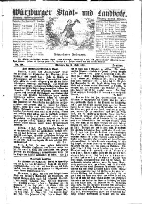 Würzburger Stadt- und Landbote Mittwoch 5. Juli 1865