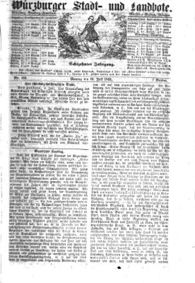 Würzburger Stadt- und Landbote Montag 10. Juli 1865