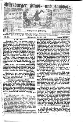 Würzburger Stadt- und Landbote Mittwoch 12. Juli 1865