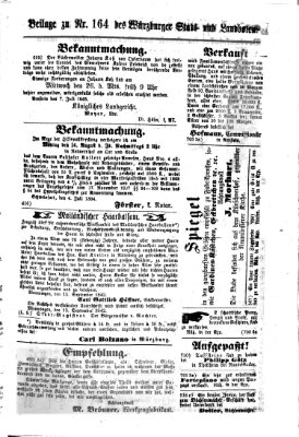 Würzburger Stadt- und Landbote Mittwoch 12. Juli 1865