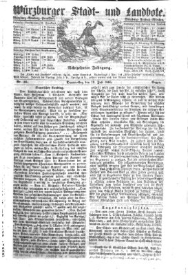 Würzburger Stadt- und Landbote Donnerstag 13. Juli 1865