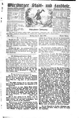 Würzburger Stadt- und Landbote Freitag 21. Juli 1865