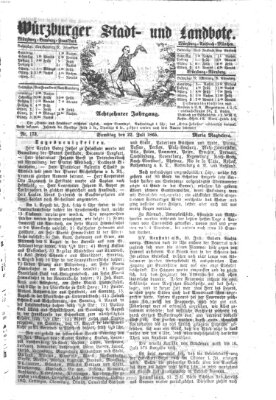 Würzburger Stadt- und Landbote Samstag 22. Juli 1865