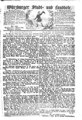 Würzburger Stadt- und Landbote Samstag 5. August 1865