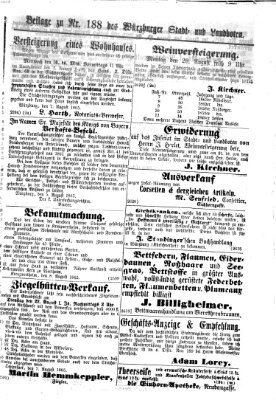 Würzburger Stadt- und Landbote Mittwoch 9. August 1865