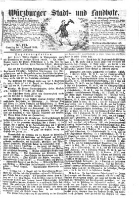 Würzburger Stadt- und Landbote Samstag 12. August 1865