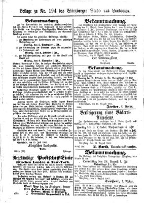 Würzburger Stadt- und Landbote Mittwoch 16. August 1865