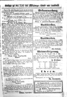 Würzburger Stadt- und Landbote Donnerstag 17. August 1865