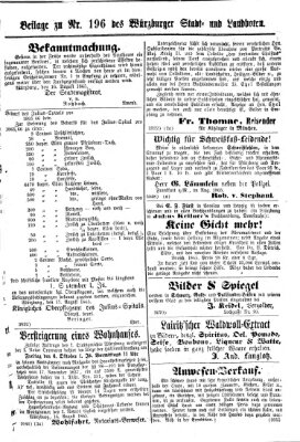 Würzburger Stadt- und Landbote Freitag 18. August 1865