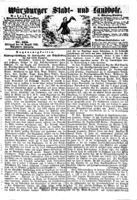 Würzburger Stadt- und Landbote Mittwoch 30. August 1865