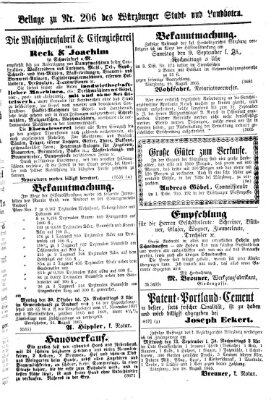 Würzburger Stadt- und Landbote Mittwoch 30. August 1865