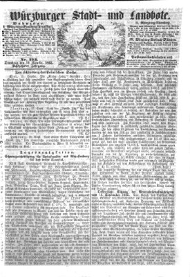 Würzburger Stadt- und Landbote Dienstag 19. September 1865