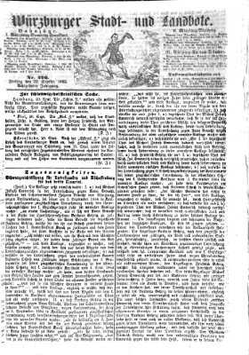 Würzburger Stadt- und Landbote Freitag 22. September 1865